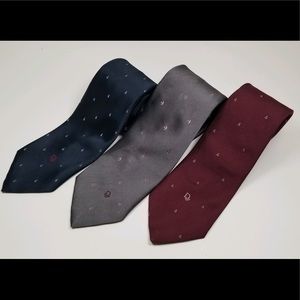 Lot of 3 Vintage Christian Dior Monsieur Ties